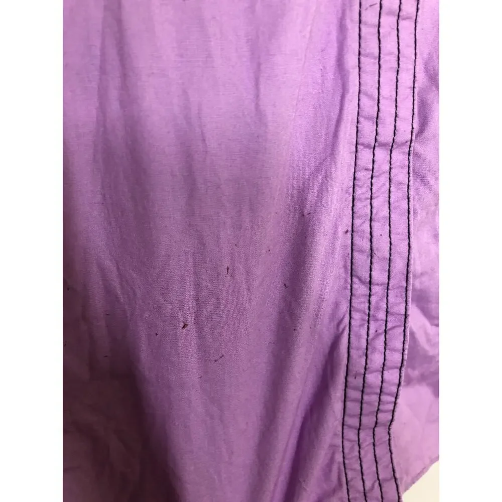 Hofmann Copenhagen Elina Skirt Organic Cotton A-Line Midi Purple Size Small - Picture 7 of 16